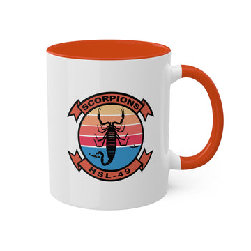 HSL-49 "Scorpions" SKI Naval Aircrewman Coffee Mug, Navy Helicopter ASW Squadron Light flying the SH-60B Seahawk - Shop at Hippy's Goodness