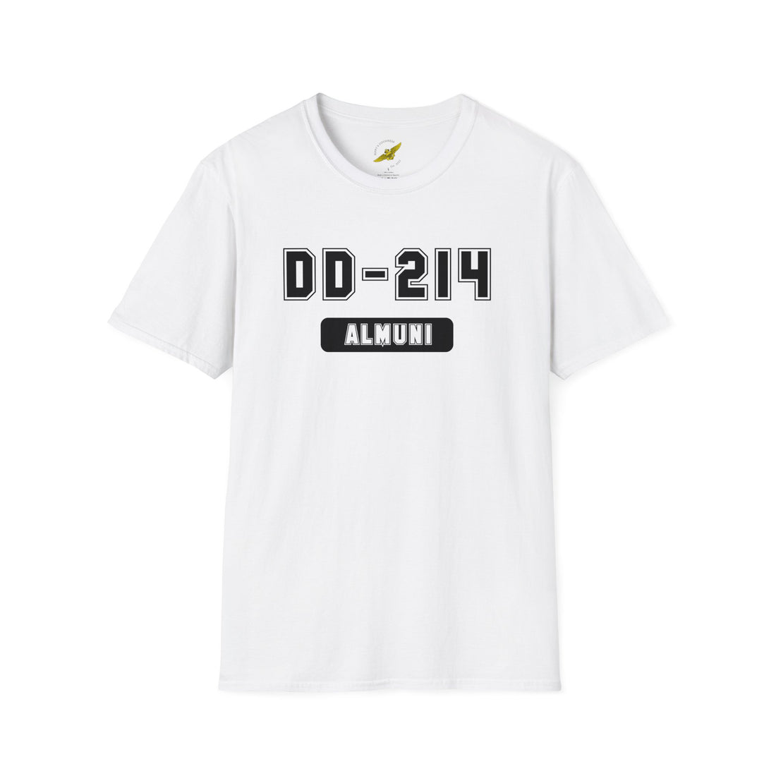 DD-214 Alumni Tee Black Letters - Shop at Hippy's Goodness