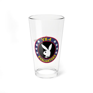 VX-4 "Evaluators" Aviator Pint Glass, Navy Strike Fighter Test and Evaluation Squadron