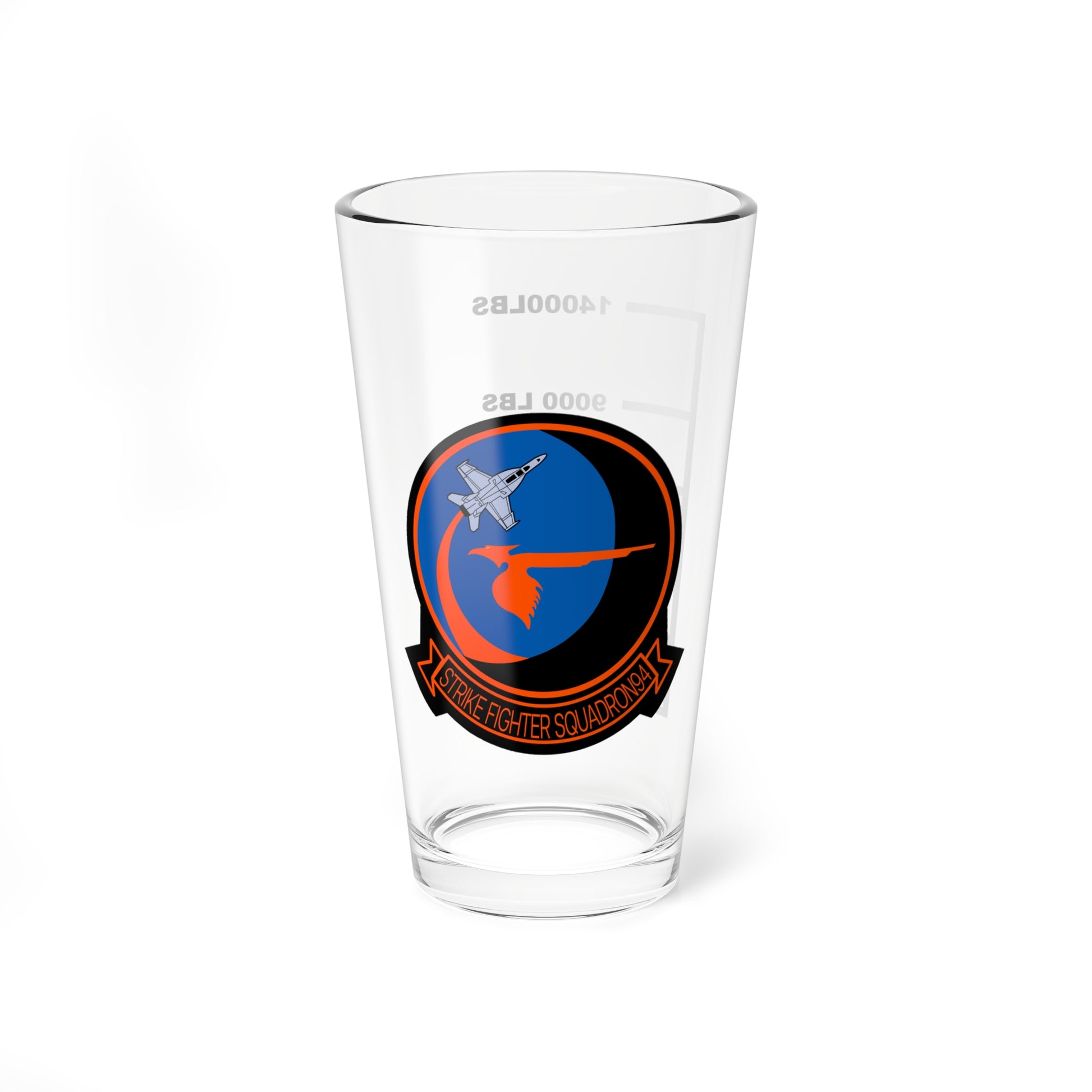 VFA-94 "Mighty Shrikes" Fuel Low Pint Glass