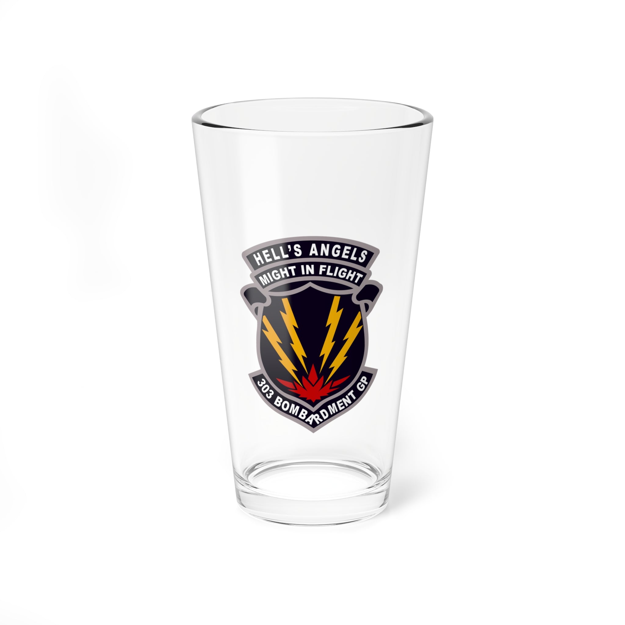 303rd Bombardment Group Pint Glass, US Army Air Force Bomb Group from WWII