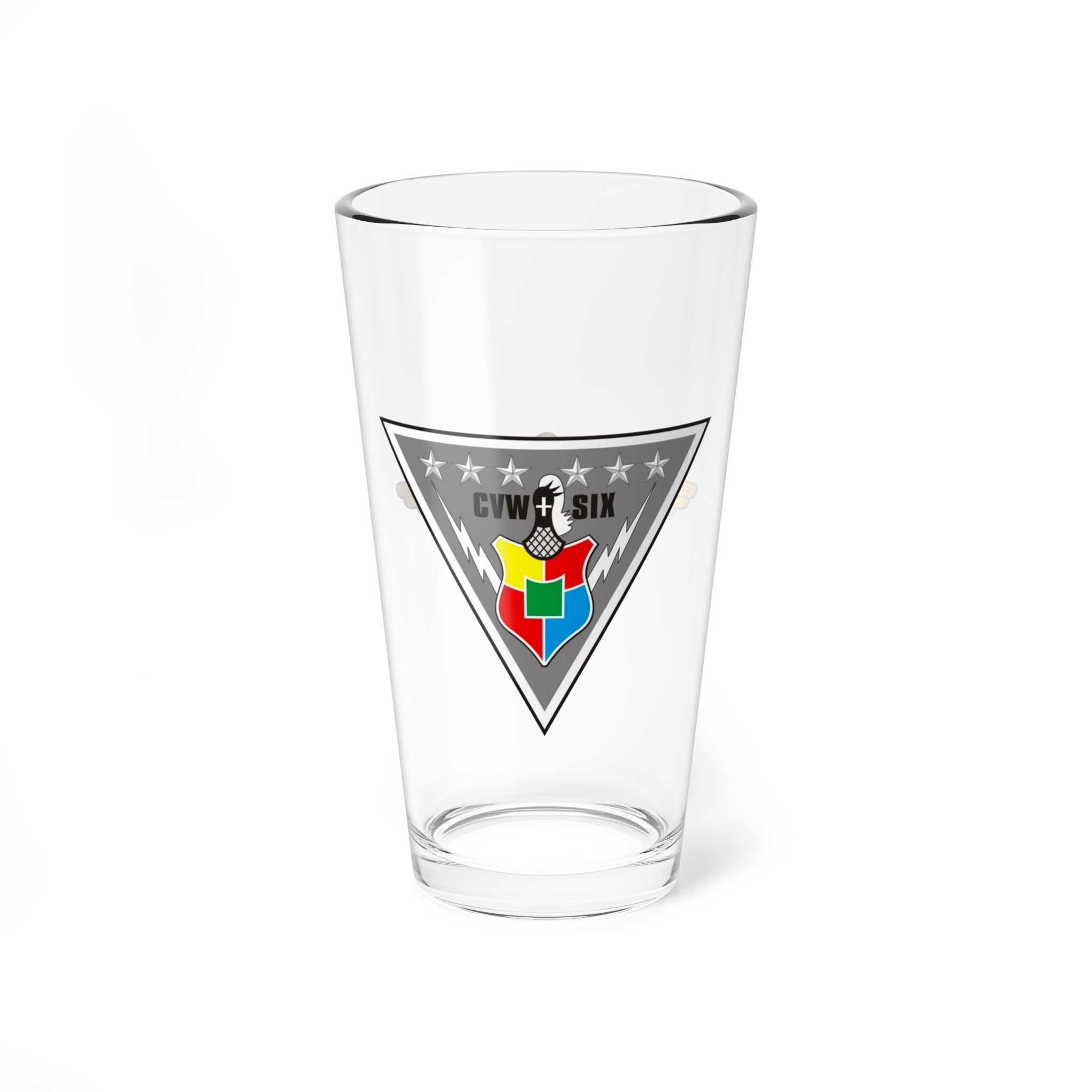 CVW-6 "Carrier Airwing Six" with Naval Aviator Wings Pint Glass