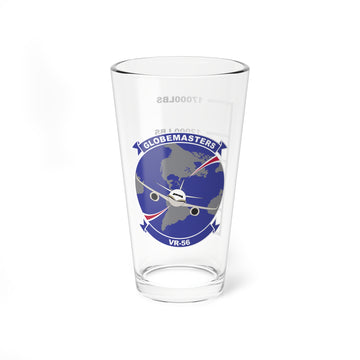 VR-56 "Globemasters"  Fuel Low Pint Glass, Navy Fleet Logistics Support Squadron flying the C-40 Clipper