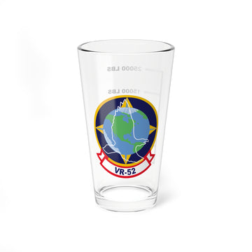 VR-52 "Taskmasters" Fuel Low Pint Glass, Navy Reserve Support Squadron Flying the C-9 Skytrain