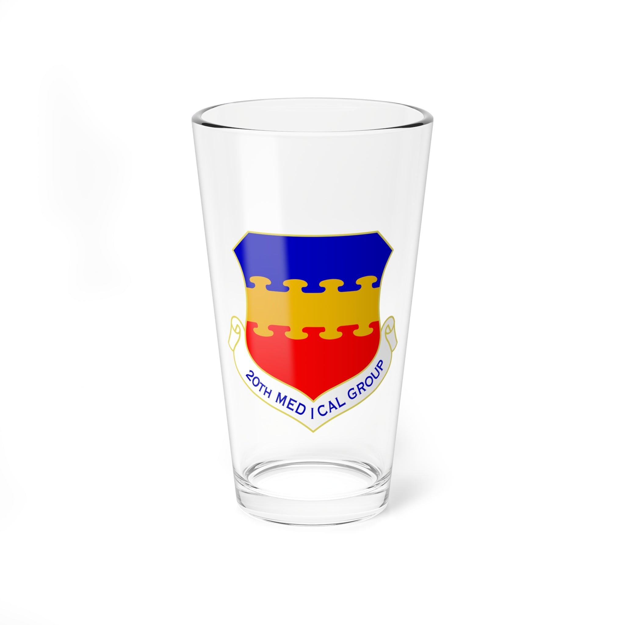 20th Medical Group Pint Glass, USAF Medical Group Based at Shaw AFB