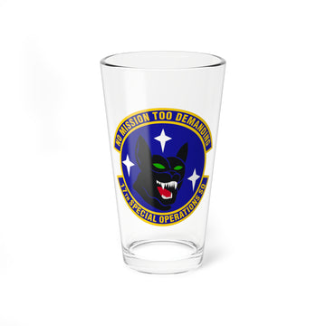 17th Special Operation Squadron Pint Glass , USAF Spec Ops Unit Flying the MC-130J Hercules
