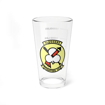 VF-103 "Sluggers" Fuel Low Pint Glass, Navy Fighter Squadron flying the F-14 Tomcat