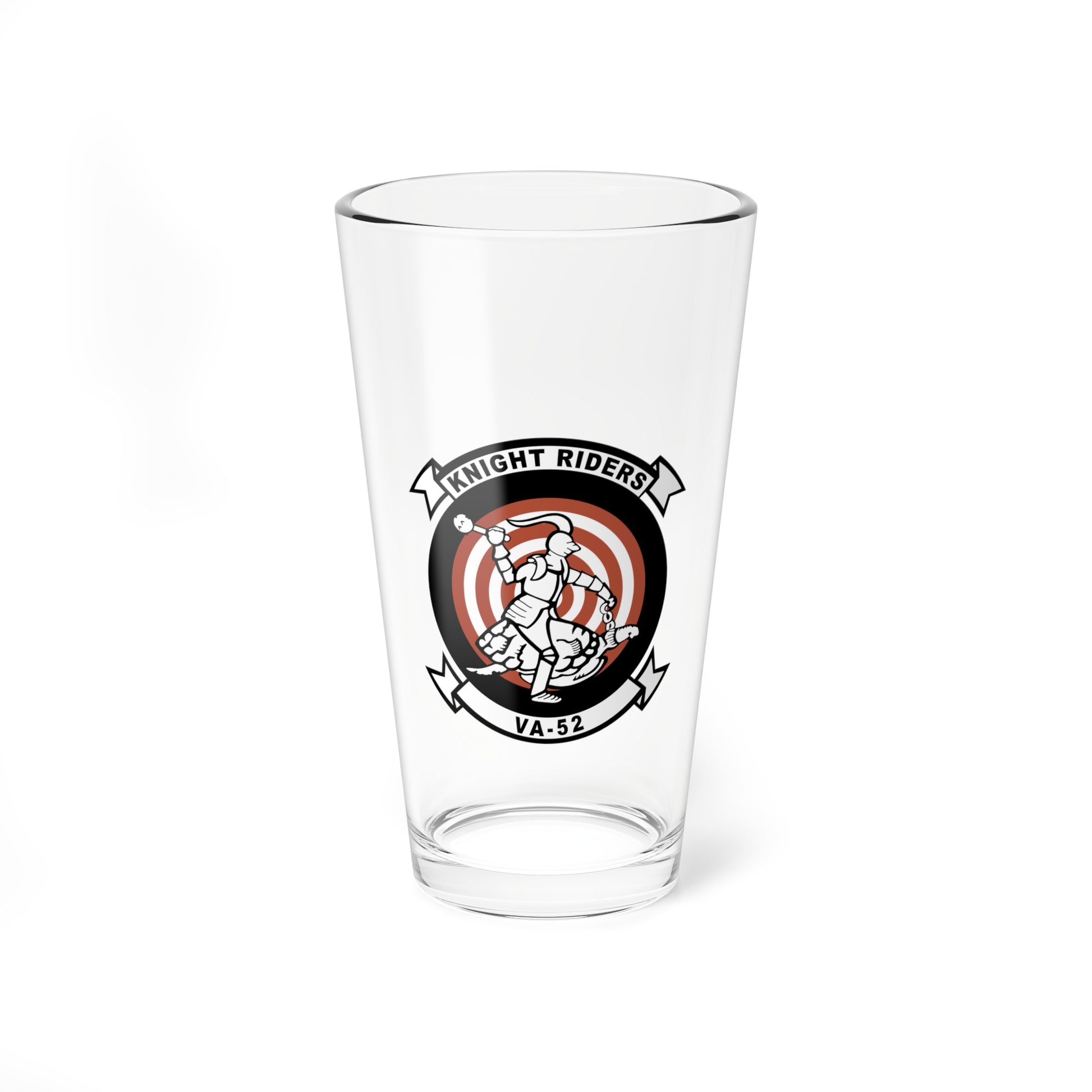 VA-52 Knight Riders US Navy Attack Squadron Pint Glass for Retired and Veterans