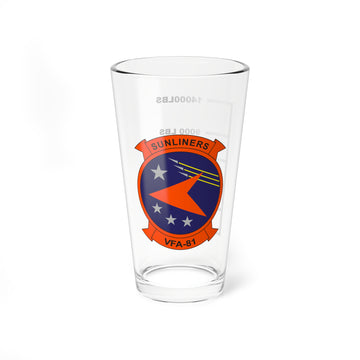 VFA-81 Sunliners Fuel Low Pint Glass