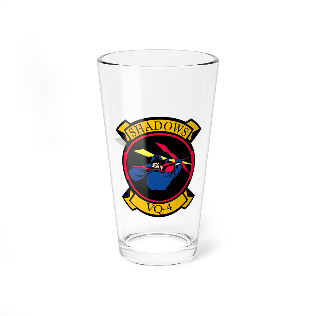 VQ-4 Shadows Naval Flight Officer Wings Pint Glass