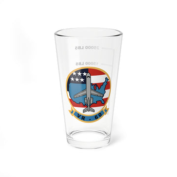 VR-60 "Volunteer Express" Fuel Low Pint Glass, Navy Reserve Support Squadron flying the C-9b Skytrain