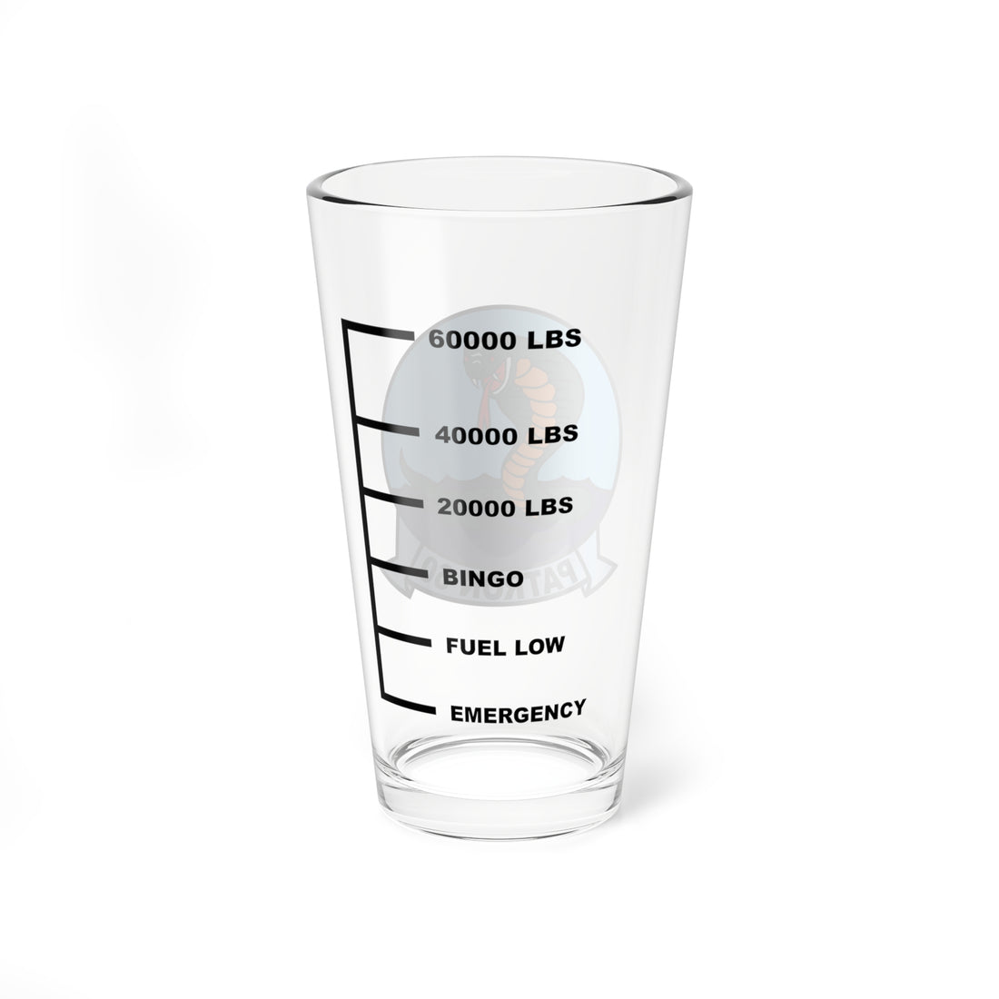 VP-60 Cobras Fuel Low Pint Glass 