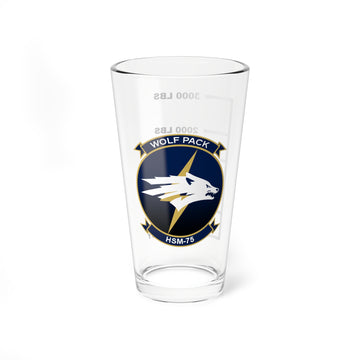 HSM-75 Wolf Pack Fuel Low Pint Glass