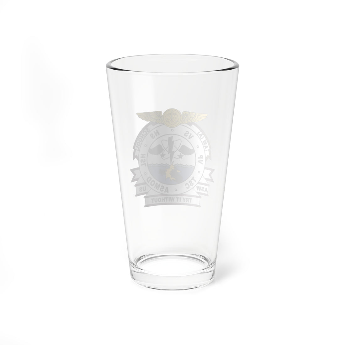 AW(A) School Pint Glass, US Navy Aviation Warfare Systems Operator Advance Training School from late 1990's to early 2000's