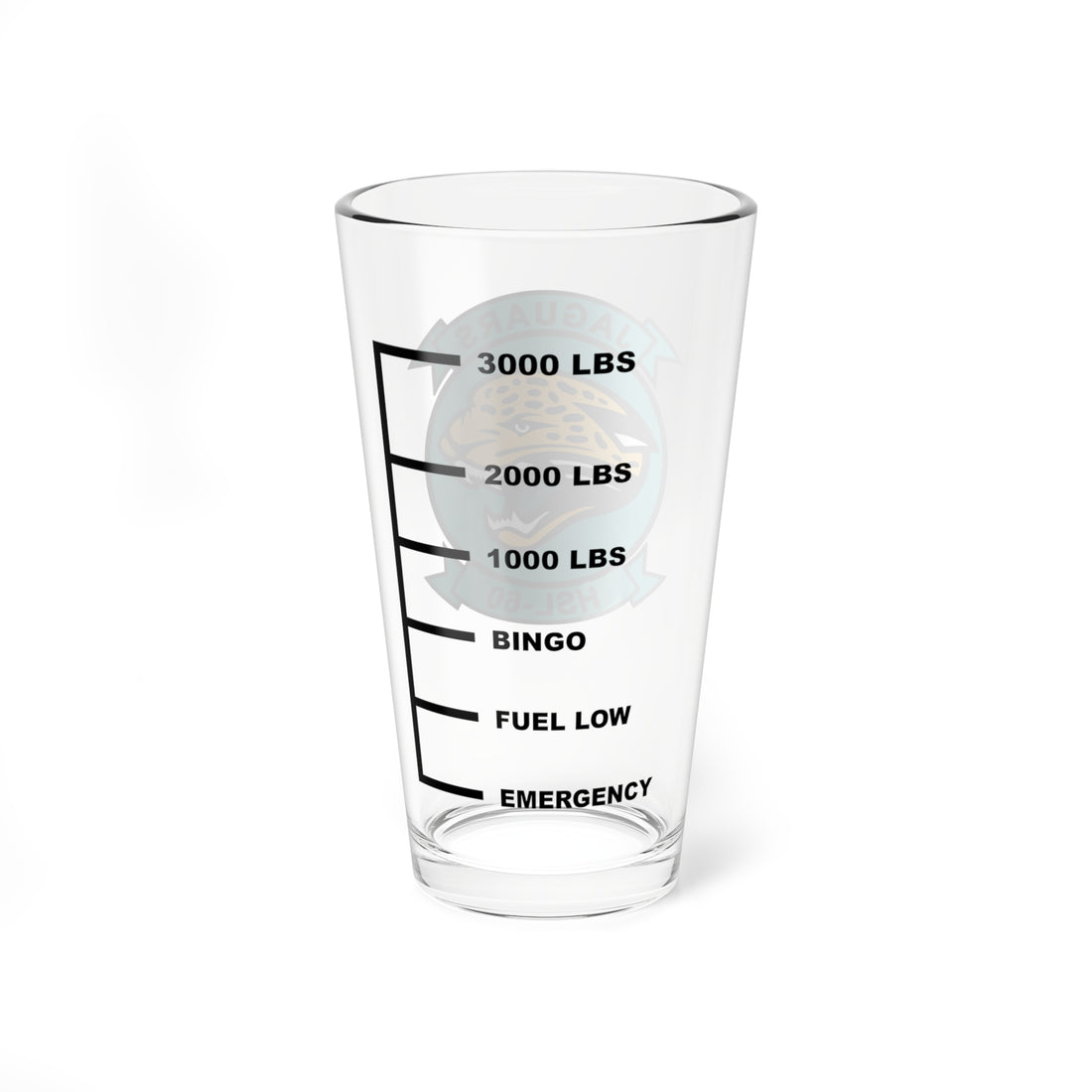 HSL-60 Jaguars Fuel Low Pint Glass Mixing Glass 16oz