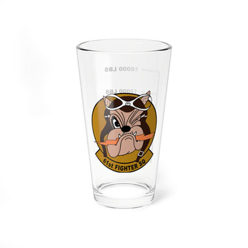 Hippy's Goodness 61st Fighter Sq Fuel Low Pint Glass