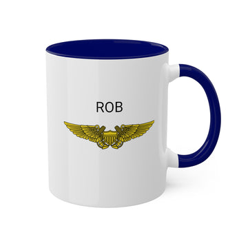 Mirror of VF-301 "Devil's Disciples" Naval Flight Officer Mug Personalized with name and the Navy Reserve Fighter Squadron Logo