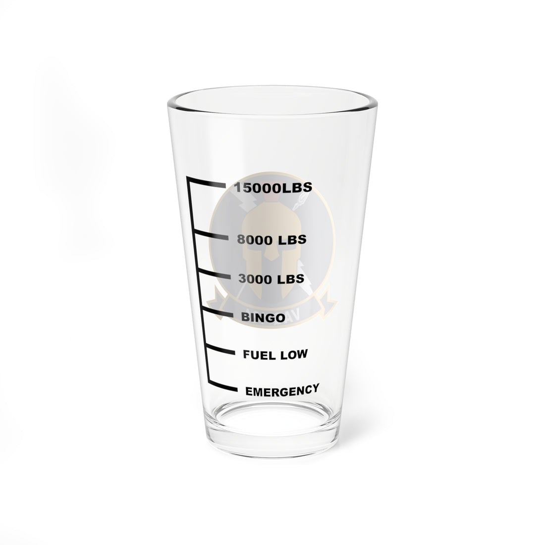 VAQ-131 "Spartans" Fuel Low Pint Glass