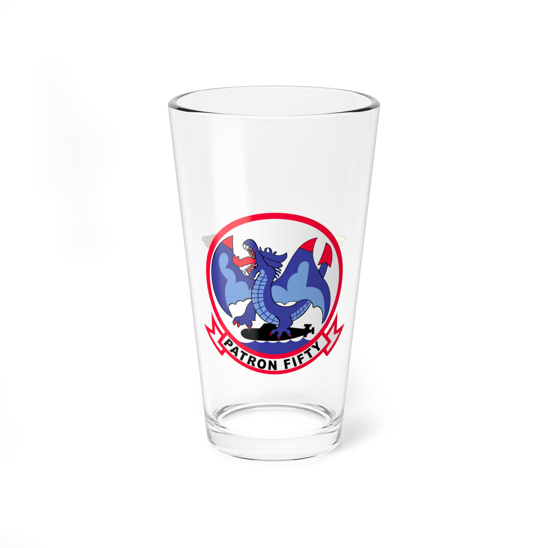 VP-50 Blue Dragons Aircrewman Pint Glass 16oz