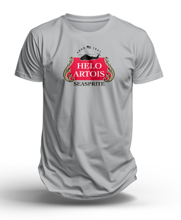 Helo Artois H-2 Seasprite T-Shirt, Navy ASW Light Helicopter from Kaman - Shop at Hippy's Goodness