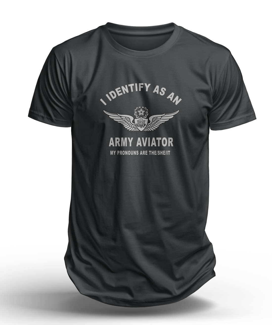 I Identify as an Army [CREWMAN] Aviator T-Shirt - Shop at Hippy's Goodness